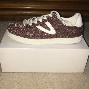 Tretorn Pink Glitter Shoes- Sz 7